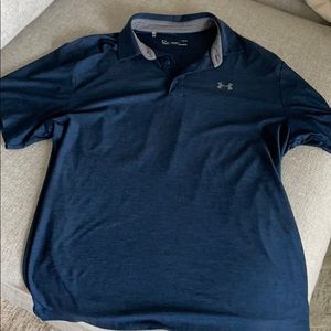 Under Armour Men’s Navy Blue Polo Collared Shirt